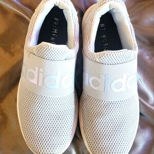 Mens light gray/silver slip on shoes